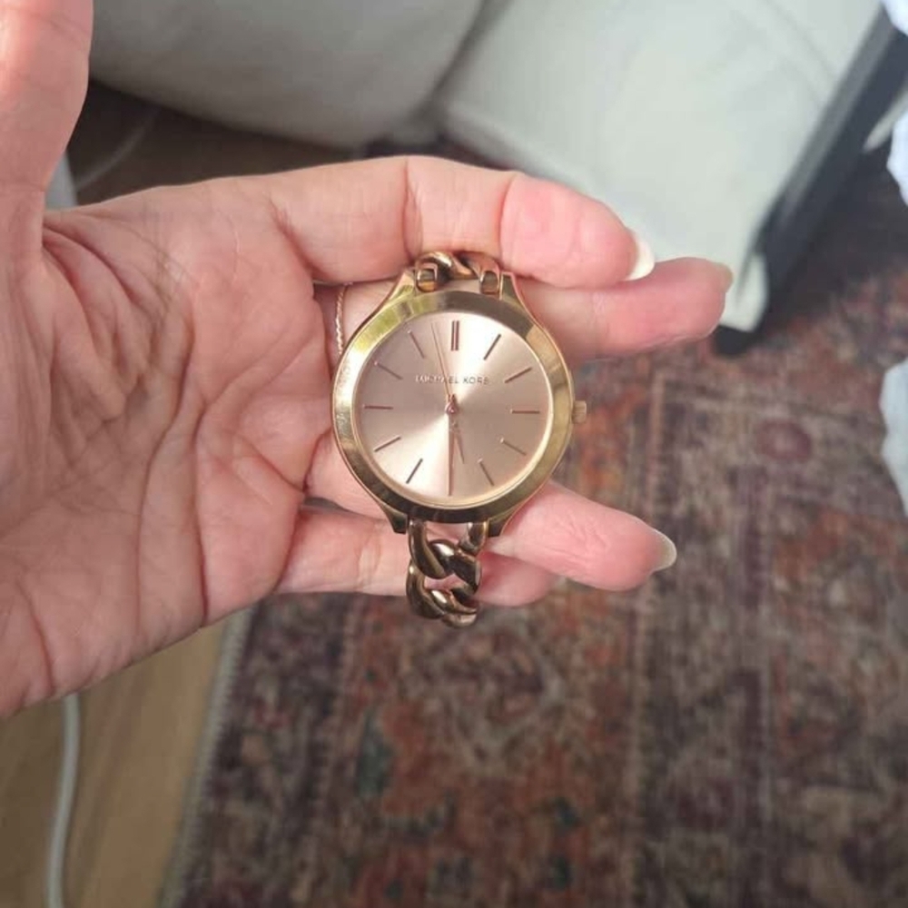 Michael Kors Gold Chain-Link Watch